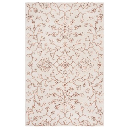 Safavieh 8 x 10 ft. Jardin Contemporary Rectangle Area Rug Ivory & Rust JAR730P-8